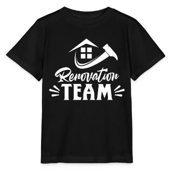 Team Renovierung Restaurierung Renovieren Bauherr - Stanley/Stella Kinder T-Shirt MINI CREATOR  - Schwarz - Vorne - Mikhail (115cm)