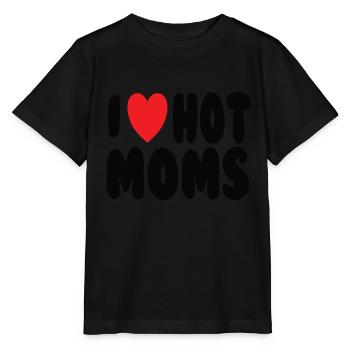 J’aime les mamans chaudes - T-shirt bio MINI CREATOR Stanley/Stella Enfant - noir - Devant - Mikhail (115cm)