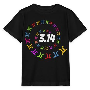 Pi Day 3.14 Pi Mathe Pi Zahl Pi Spiral Pi Day 2022 - Stanley/Stella Kinder T-Shirt MINI CREATOR  - Schwarz - Vorne - Mikhail (115cm)