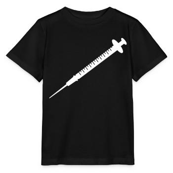 Syringe - Stanley/Stella MINI CREATOR Kids’ T-Shirt - black - Front - Mikhail (115cm)