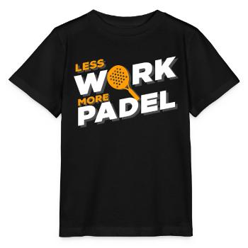 Padel Paddle Tennis Sport Little Work I Gift - Stanley/Stella MINI CREATOR Kids’ T-Shirt - black - Front - Mikhail (115cm)