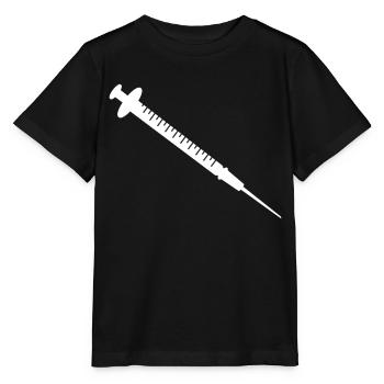 Syringe White - Stanley/Stella MINI CREATOR Kids’ T-Shirt - black - Front - Mikhail (115cm)