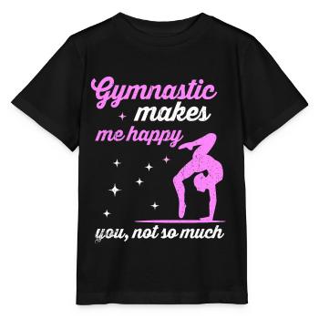 Gymnastik - Stanley/Stella Kinder T-Shirt MINI CREATOR  - Schwarz - Vorne - Mikhail (115cm)