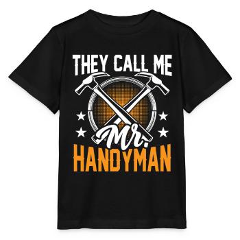 They call me Mr. DIY DIY craft - Stanley/Stella MINI CREATOR Kids’ T-Shirt - black - Front - Mikhail (115cm)