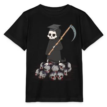 Horror Sense Master Grim Reaper Mort Halloween - T-shirt bio MINI CREATOR Stanley/Stella Enfant - noir - Devant - Mikhail (115cm)