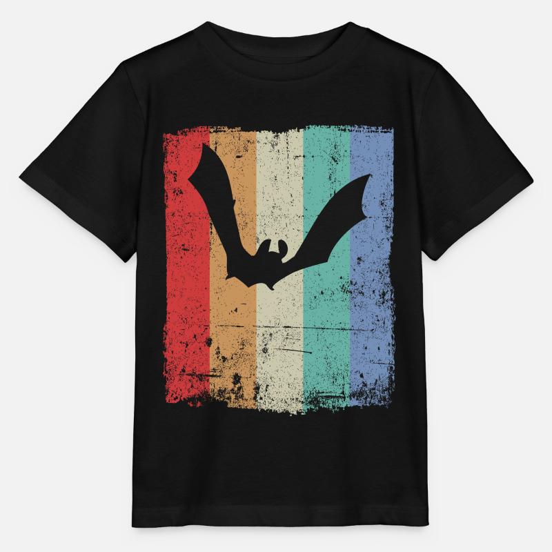 Fledermaus Fledermäuse - Stanley/Stella Kinder T-Shirt MINI CREATOR  - Schwarz