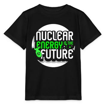 L’énergie nucléaire est l’avenir L’énergie nucléaire L’énergie nucléaire - T-shirt bio MINI CREATOR Stanley/Stella Enfant - noir - Devant - Mikhail (115cm)