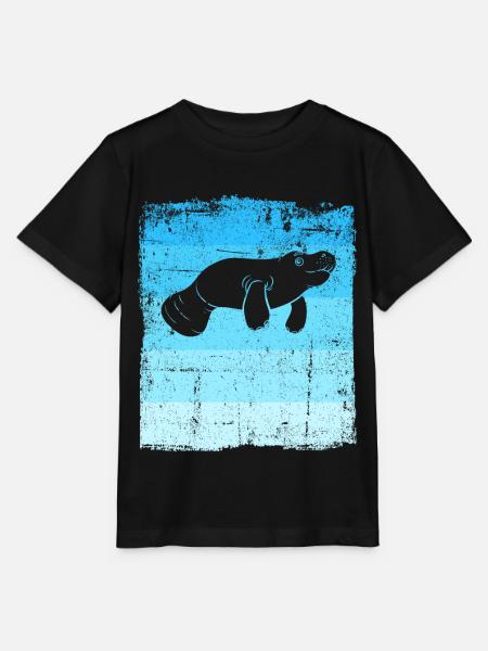 Seekühe Lustige Seekuh - Stanley/Stella Kinder T-Shirt MINI CREATOR  - Schwarz