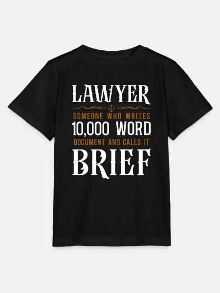 Young Lawyer Attorney Law Lawyer - Stanley/Stella T-shirt MINI CREATOR til børn - sort