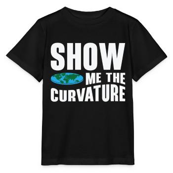 Montrez-moi la courbure de la terre - T-shirt bio MINI CREATOR Stanley/Stella Enfant - noir - Devant - Mikhail (115cm)