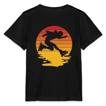 Inline Skater Inline Skating Inliner Rollerblades - Stanley/Stella MINI CREATOR Kids’ T-Shirt - black - Front - Mikhail (115cm)