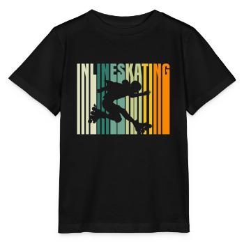 Inline Skater Inline Skating Inliner Rollerblades - Stanley/Stella MINI CREATOR Kids’ T-Shirt - black - Front - Mikhail (115cm)