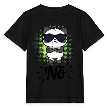 Nö - Panda Bär Cartoon Für Männer, Frauen und Kids - Stanley/Stella Kinder T-Shirt MINI CREATOR  - Schwarz - Vorne - Mikhail (115cm)