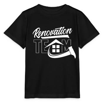Team Renovierung Bauherr Restaurierung Renovieren - Stanley/Stella Kinder T-Shirt MINI CREATOR  - Schwarz - Vorne - Mikhail (115cm)