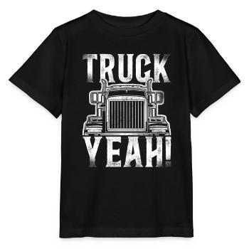 Trucker Truck Driver Vintage Truck - Stanley/Stella Kinder T-Shirt MINI CREATOR  - Schwarz - Vorne - Mikhail (115cm)