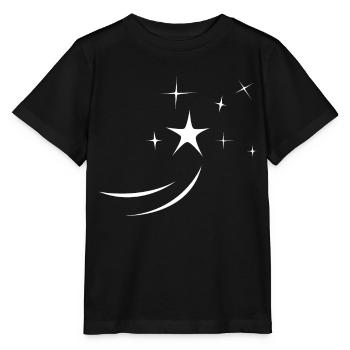 Étoile filante - T-shirt bio MINI CREATOR Stanley/Stella Enfant - noir - Devant - Mikhail (115cm)