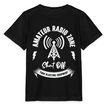 Funk Amateur Funker Funken Radio Hobby Geschenk - Stanley/Stella Kinder T-Shirt MINI CREATOR  - Schwarz - Vorne - Mikhail (115cm)