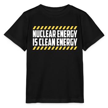 L’énergie nucléaire est une énergie propre L’énergie nucléaire - T-shirt bio MINI CREATOR Stanley/Stella Enfant - noir - Devant - Mikhail (115cm)