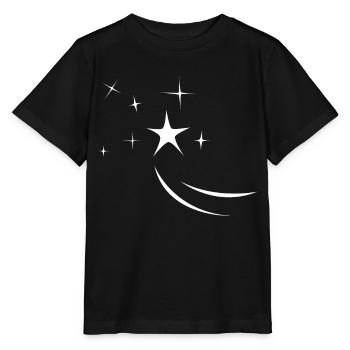 Étoile filante - T-shirt bio MINI CREATOR Stanley/Stella Enfant - noir - Devant - Mikhail (115cm)