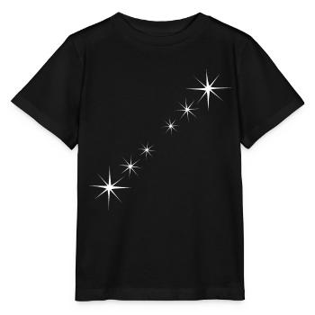 Étoiles Blanc - T-shirt bio MINI CREATOR Stanley/Stella Enfant - noir - Devant - Mikhail (115cm)