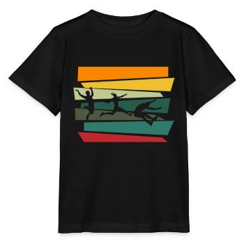 Saut en longueur Saut en longueur Athlétisme Athlètes - T-shirt bio MINI CREATOR Stanley/Stella Enfant - noir - Devant - Mikhail (115cm)