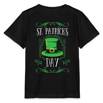 St Patricks Day St. Patricks Day Irland Irisch - Stanley/Stella Kinder T-Shirt MINI CREATOR  - Schwarz - Vorne - Mikhail (115cm)