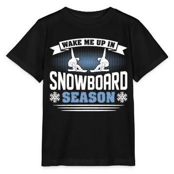 Snowboarder Snowboarden Snowboard - Stanley/Stella Kinder T-Shirt MINI CREATOR  - Schwarz - Vorne - Mikhail (115cm)