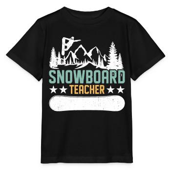 Snowboarder Snowboarden Snowboard - Stanley/Stella Kinder T-Shirt MINI CREATOR  - Schwarz - Vorne - Mikhail (115cm)