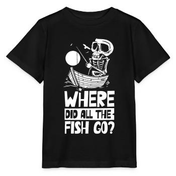 Wo Sind Die Ganzen Fische Hin? Fischer Fischen - Stanley/Stella Kinder T-Shirt MINI CREATOR  - Schwarz - Vorne - Mikhail (115cm)