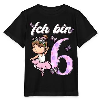 Sechster Geburtstag Mädchen 6 Jahre - Stanley/Stella Kinder T-Shirt MINI CREATOR  - Schwarz - Vorne - Mikhail (115cm)