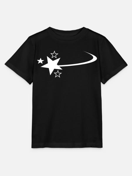 Weisse Sternschnuppe - Stanley/Stella Kinder T-Shirt MINI CREATOR - Schwarz
