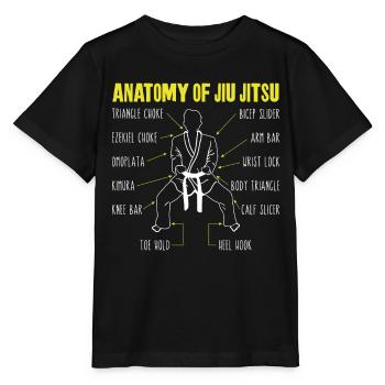 Jiu Jitsu Anatomie Anatomie Du Jiu - T-shirt bio MINI CREATOR Stanley/Stella Enfant - noir - Devant - Mikhail (115cm)
