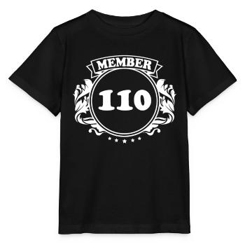 cent dix 110 - 40150 jours, cent dix, - T-shirt bio MINI CREATOR Stanley/Stella Enfant - noir - Devant - Mikhail (115cm)
