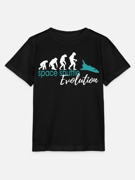 Space Shuttle Evolution - Stanley/Stella Kinder T-Shirt MINI CREATOR  - Schwarz