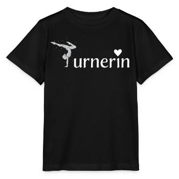 Turnerin Bodenturnen Gymnastik Akrobatik - Stanley/Stella Kinder T-Shirt MINI CREATOR  - Schwarz - Vorne - Mikhail (115cm)