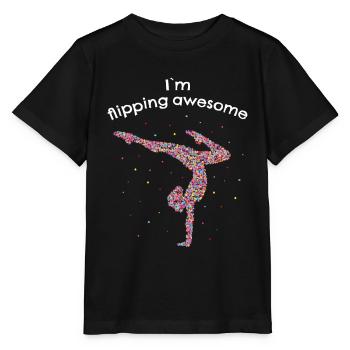 Flipping Awesome Gymnastique Au Sol Gymnastique - T-shirt bio MINI CREATOR Stanley/Stella Enfant - noir - Devant - Mikhail (115cm)