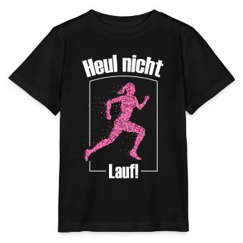 Joggerin Läuferin Sportlerin Fitnessfan - Stanley/Stella Kinder T-Shirt MINI CREATOR  - Schwarz - Vorne - Mikhail (115cm)