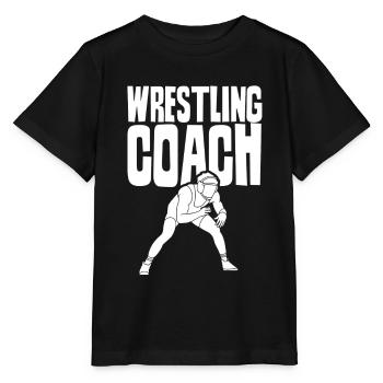 Wrestling Trainer Ringkampf Ringer Ringen - Stanley/Stella MINI CREATOR Kids’ T-Shirt - black - Front - Mikhail (115cm)