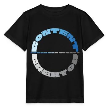 Creator Youtube Youtuber Online Medien - Stanley/Stella Kinder T-Shirt MINI CREATOR  - Schwarz - Vorne - Mikhail (115cm)