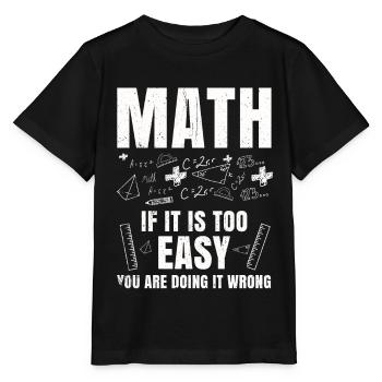 Mathematik Tshirt Professor Geometrie Algebra Pi - Stanley/Stella Kinder T-Shirt MINI CREATOR  - Schwarz - Vorne - Mikhail (115cm)