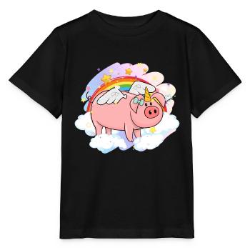 Pig Gift Piglet Kids Piglet Pig Pig - T-shirt bio MINI CREATOR Stanley/Stella Enfant - noir - Devant - Mikhail (115cm)