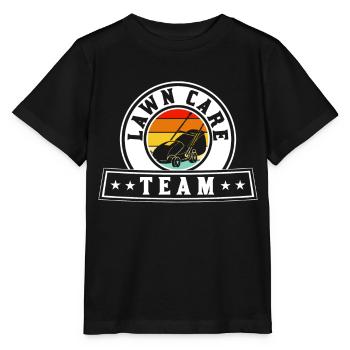 Équipe d’entretien de pelouse Tondeuse à gazon Tonte de pelouse - T-shirt bio MINI CREATOR Stanley/Stella Enfant - noir - Devant - Mikhail (115cm)