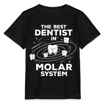 Zahnarzt - Stanley/Stella Kinder T-Shirt MINI CREATOR  - Schwarz - Vorne - Mikhail (115cm)
