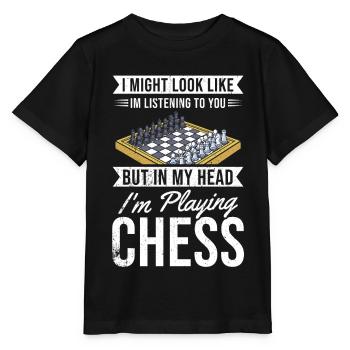 Chess Gift Board Game Chess Game Chess Board - Stanley/Stella MINI CREATOR Kids’ T-Shirt - black - Front - Mikhail (115cm)
