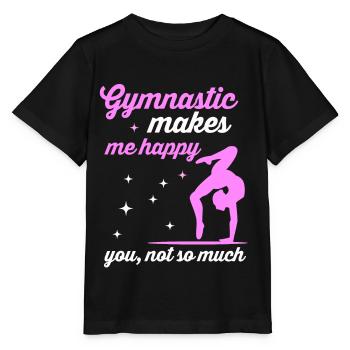 Gymnastik - Stanley/Stella Kinder T-Shirt MINI CREATOR  - Schwarz - Vorne - Mikhail (115cm)