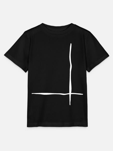 Weisse Linien Wellig - Stanley/Stella Kinder T-Shirt MINI CREATOR  - Schwarz