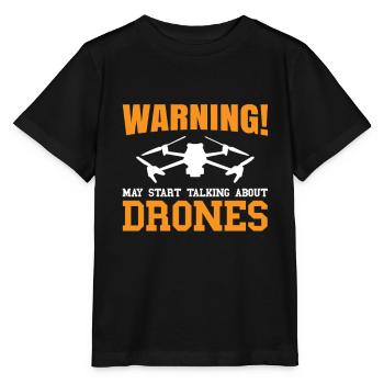 Drone Drone Drone Pilote Quadcopter - T-shirt bio MINI CREATOR Stanley/Stella Enfant - noir - Devant - Mikhail (115cm)
