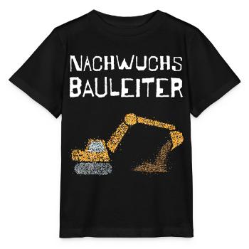 Nachwuchs Bauleiter Bagger Baggern - Stanley/Stella Kinder T-Shirt MINI CREATOR  - Schwarz - Vorne - Mikhail (115cm)