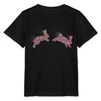 Rabbit Rabbit Rabbit Dwarf Rabbit - Stanley/Stella MINI CREATOR Kids’ T-Shirt - black - Front - Mikhail (115cm)