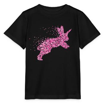 Rabbit Unicorn Rabbit Dwarf Rabbit - Stanley/Stella MINI CREATOR Kids’ T-Shirt - black - Front - Mikhail (115cm)